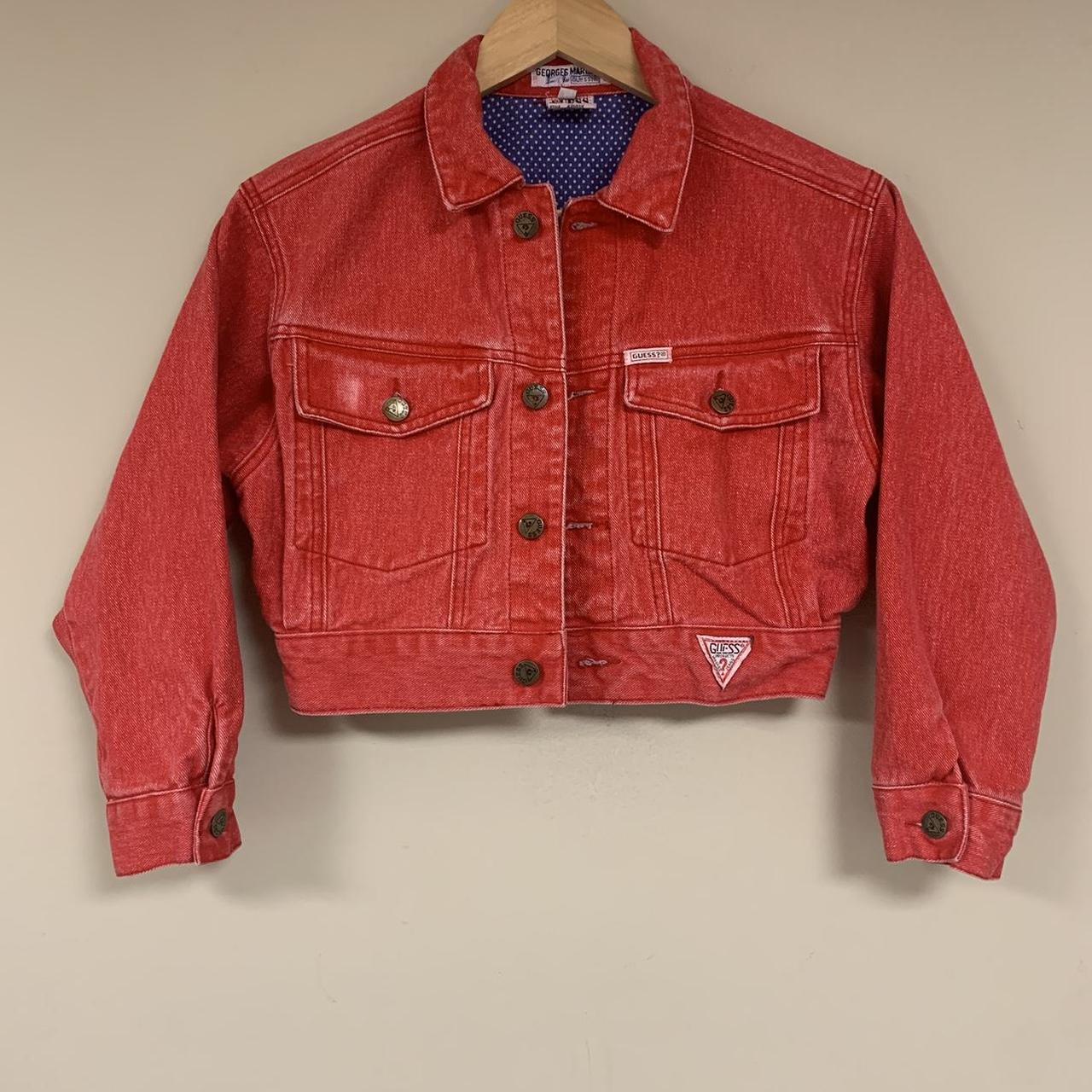 80s guess jean jacket best sale