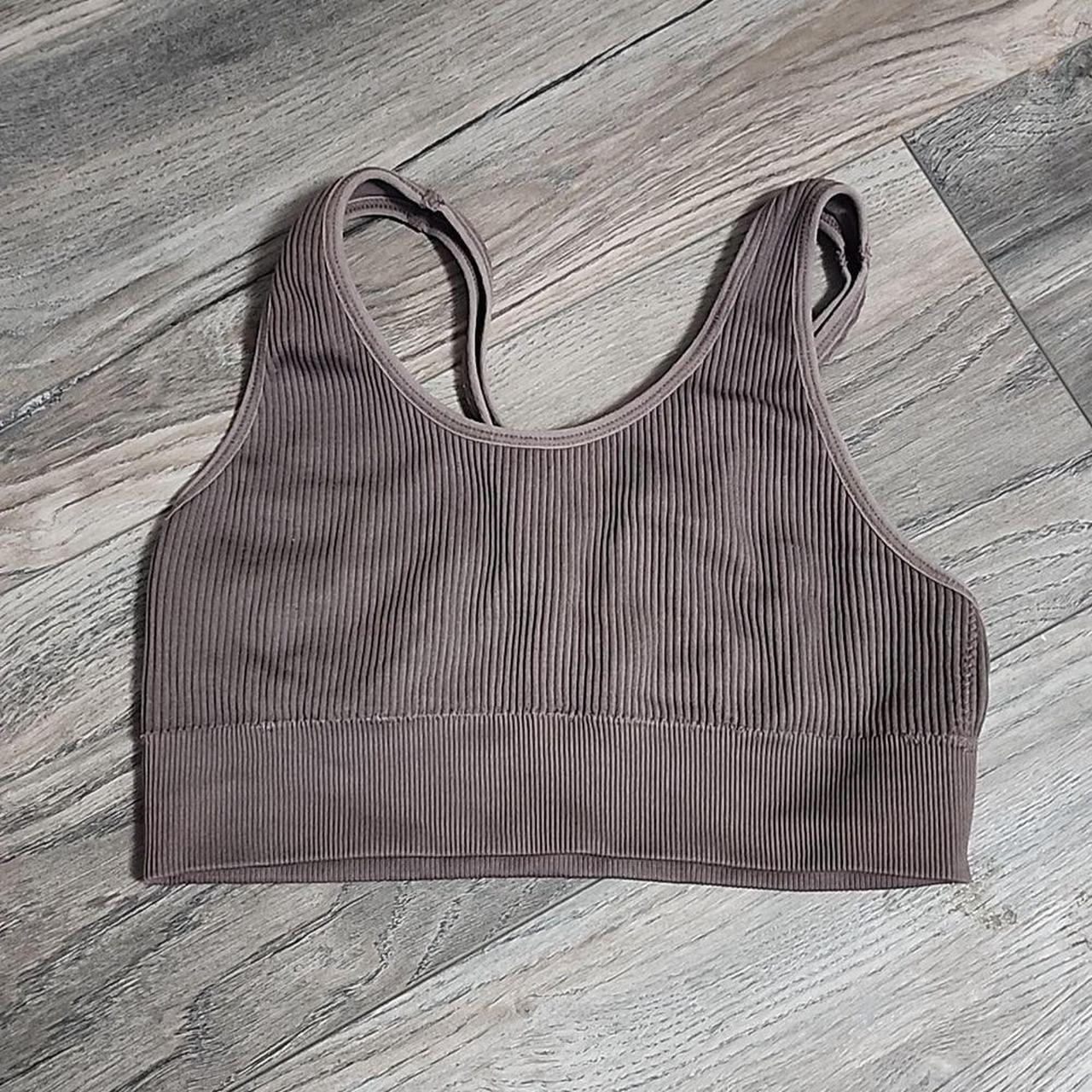 Aerie Bralette, size xs. Light gray lace, racerback, - Depop