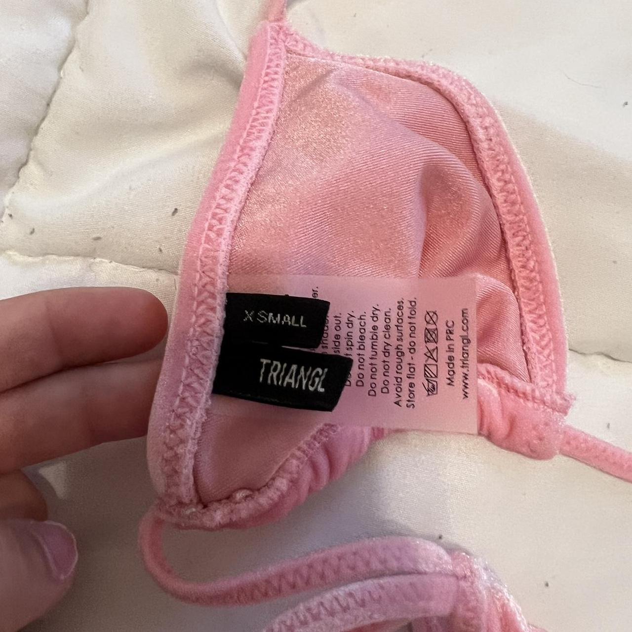 Pink Triangl Bikini Top Is A Xs And Bottoms Are A S Depop