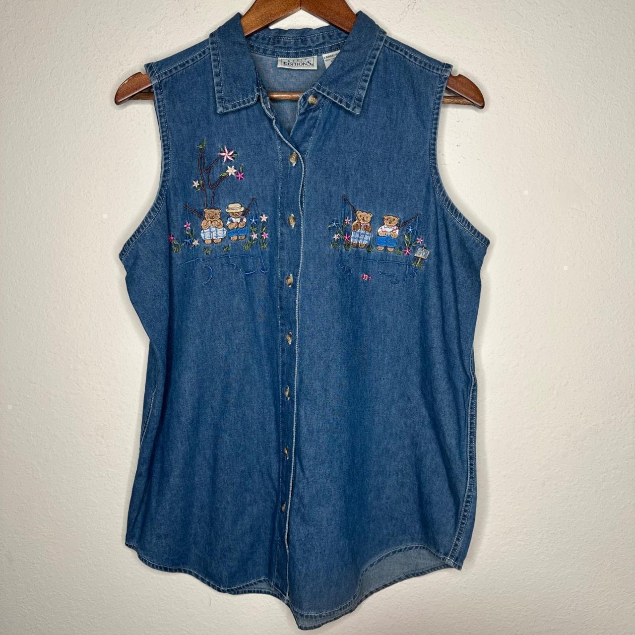 Basic Editions Women's Shirt - Blue - L – Basic E… - image 6