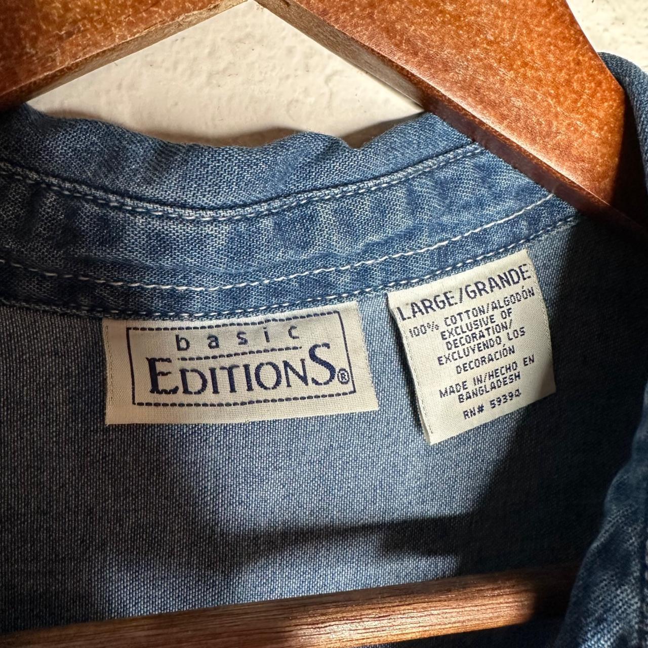 Basic Editions Women's Shirt - Blue - L – Basic E… - image 5