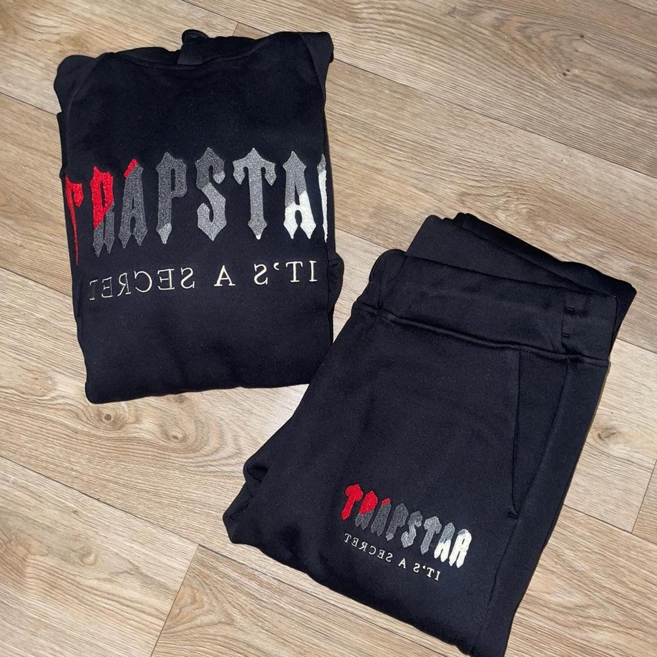 Trapstar Tracksuit Black/Red Size M Brand... Depop