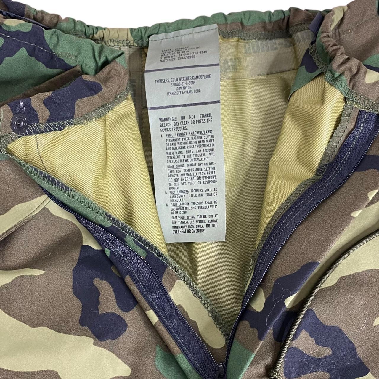 Camo Gore-Tex cargo pants. Military supply cold... - Depop