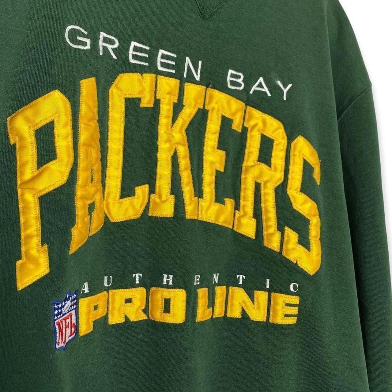 Vintage 90s Green Bay Packers Sweatshirt - Depop