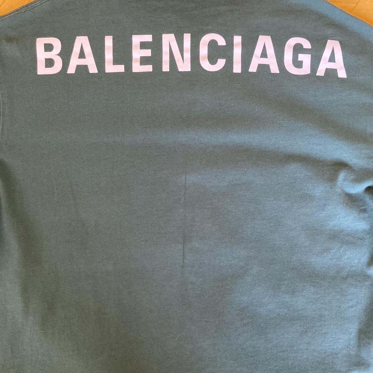 Balenciaga Men's Green T-shirt | Depop