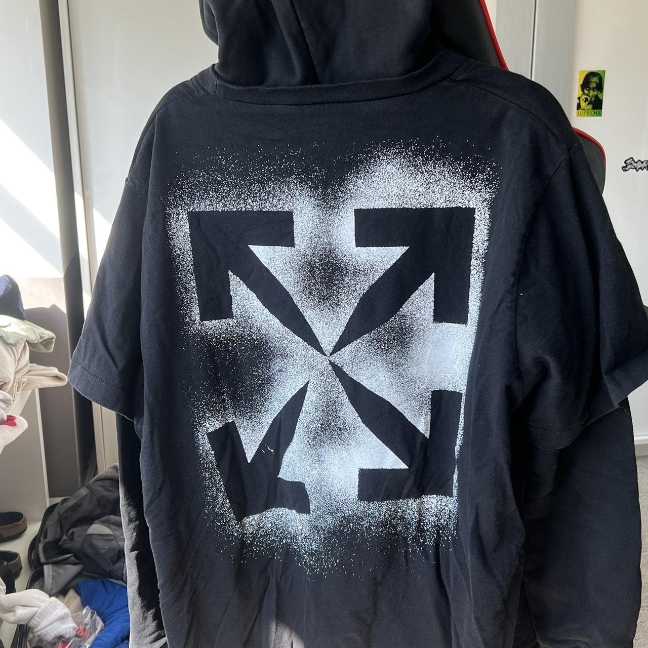 Off white paint hoodie sale