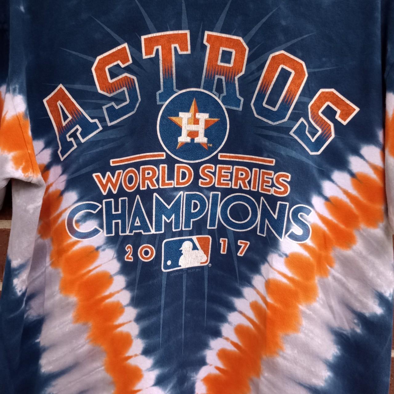 Houston Astros 2017 World Series Champions Orange - Depop