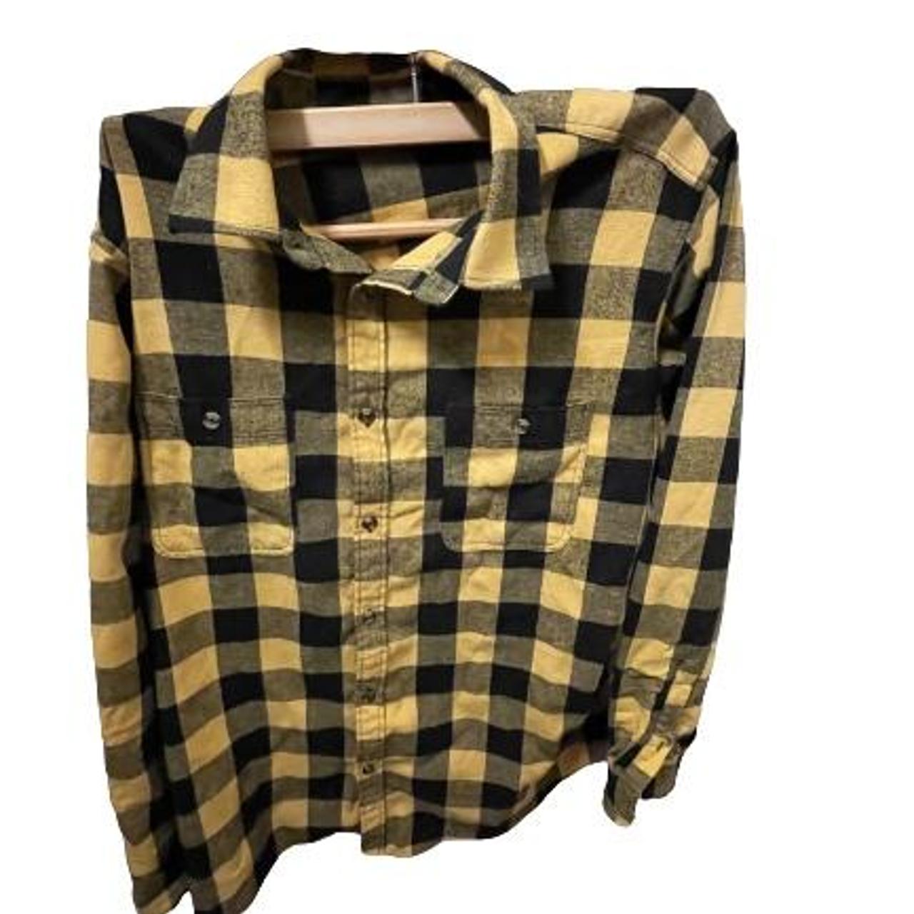 Yellow flannel shirt #H&M #flannel #used - Depop