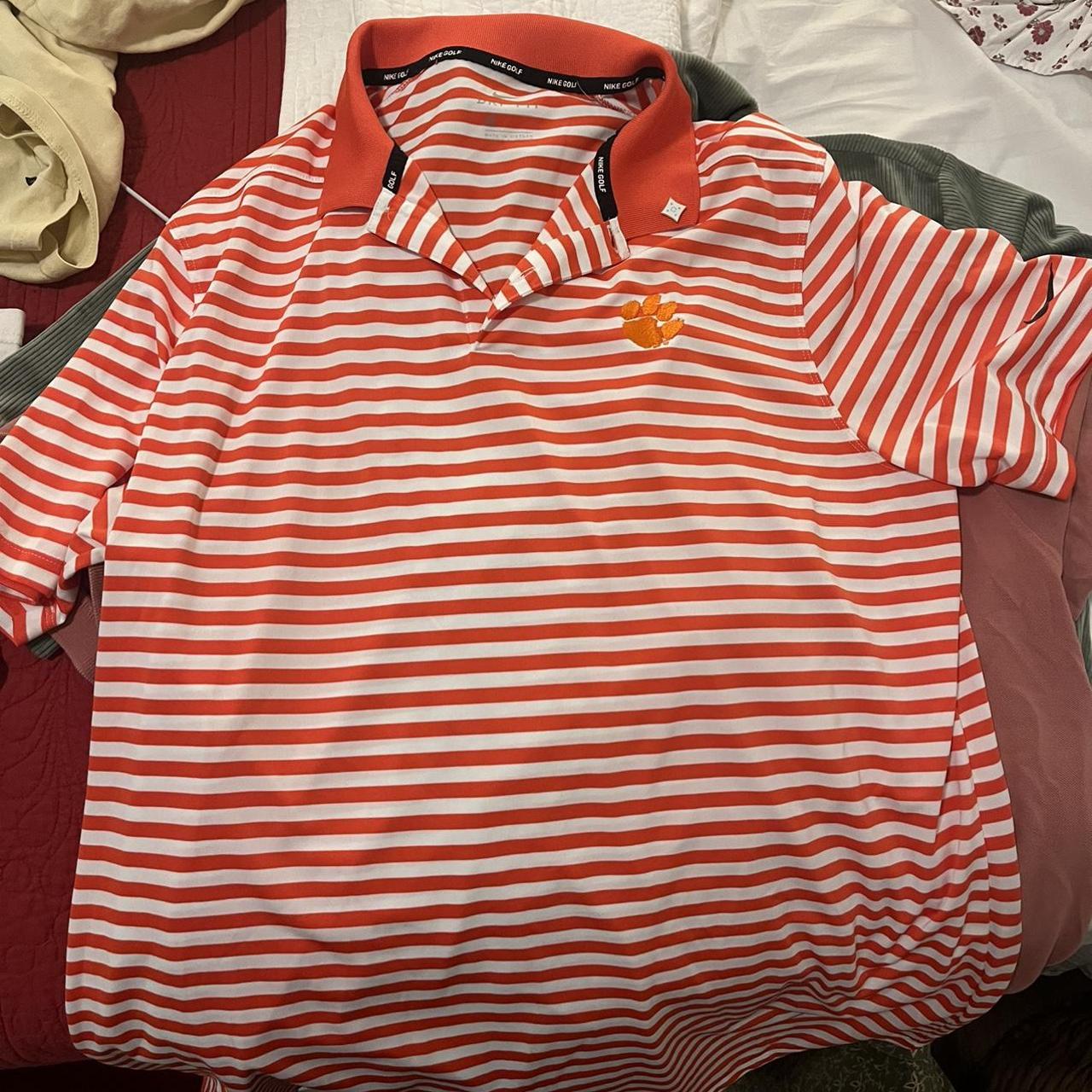 clemson nike golf polo