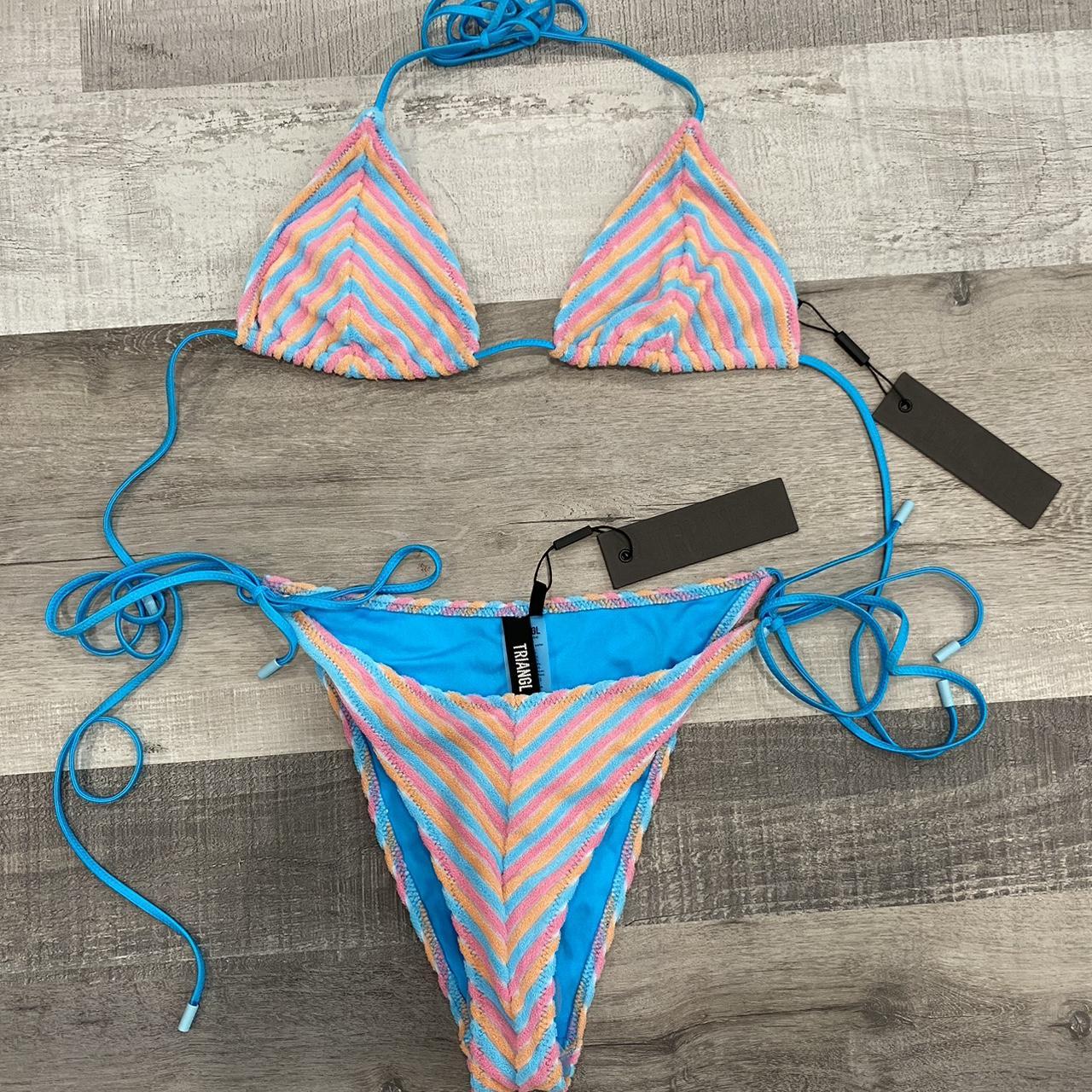 VINCA Sherbet Stripe from Triangl Swimwear. Size XL