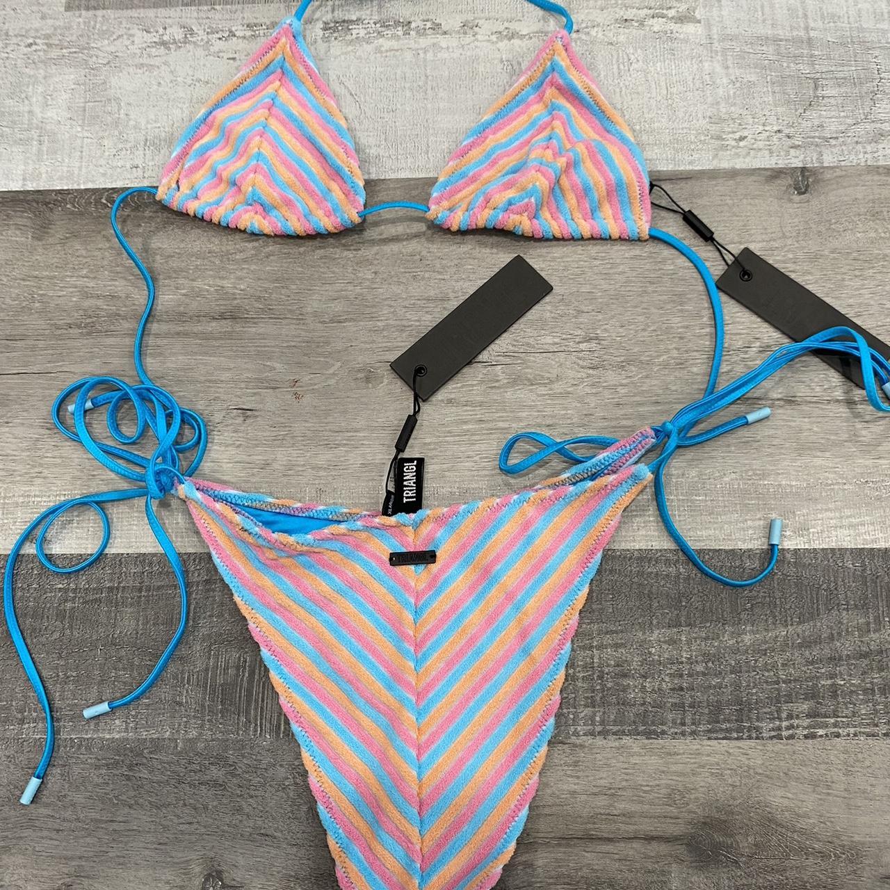 Triangl Vinca Sherbet Stripe Bikini Multi Size L - $65 (45% Off