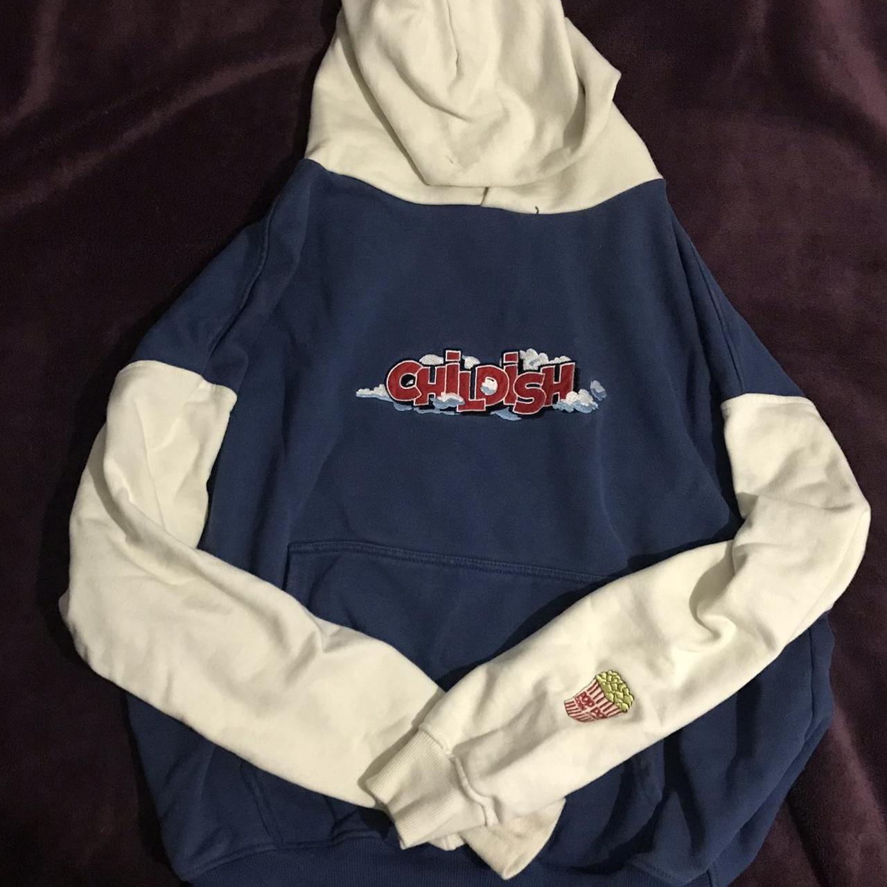 TGF Childish theme park hoodie. Has a few flaws as... - Depop