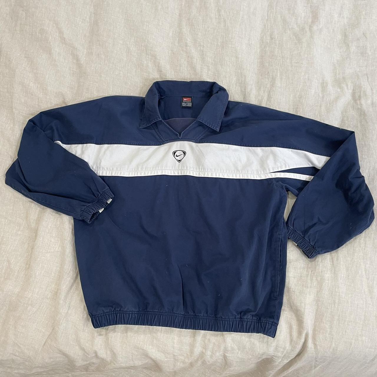 Vintage nike collared online sweatshirt