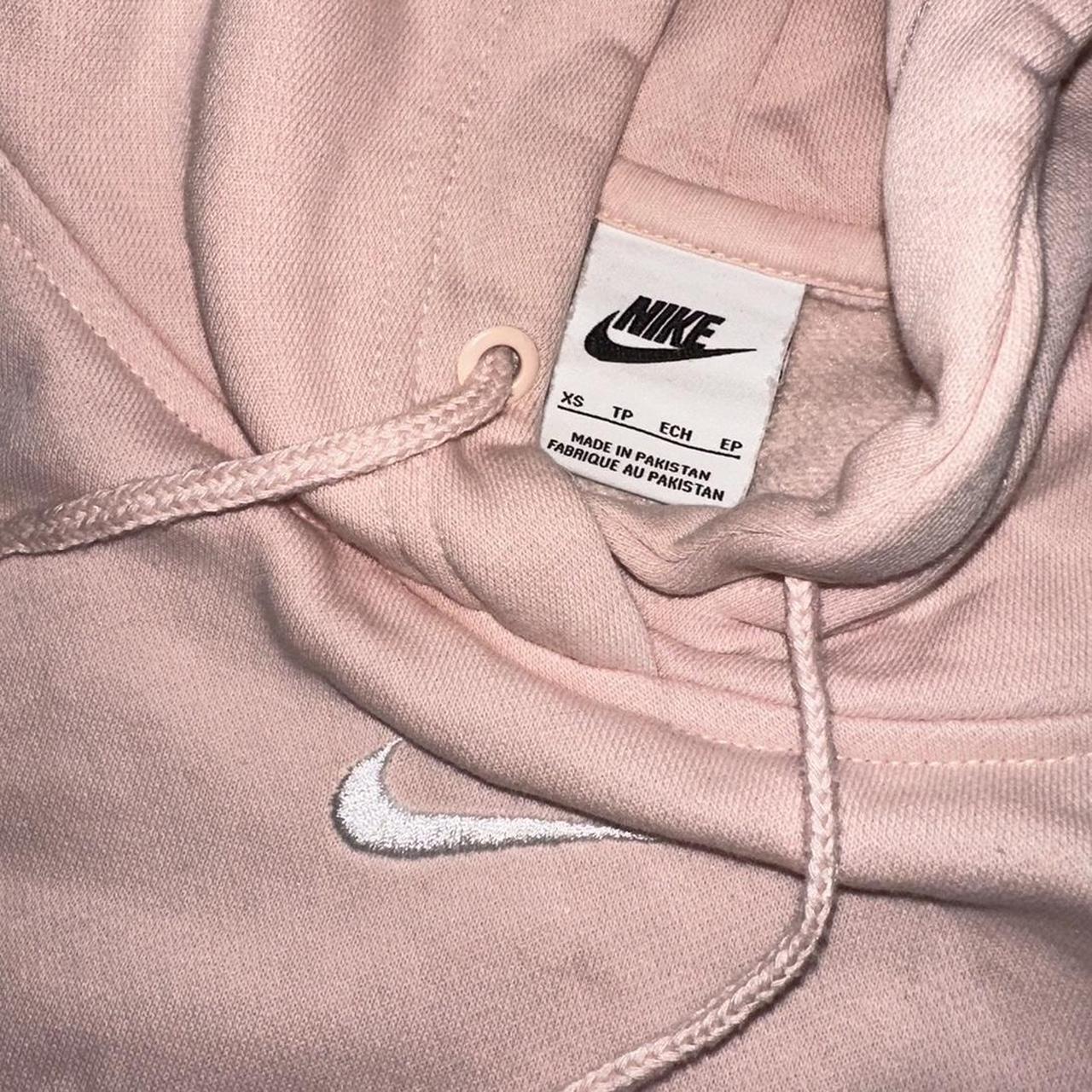 nike hoodie light pink