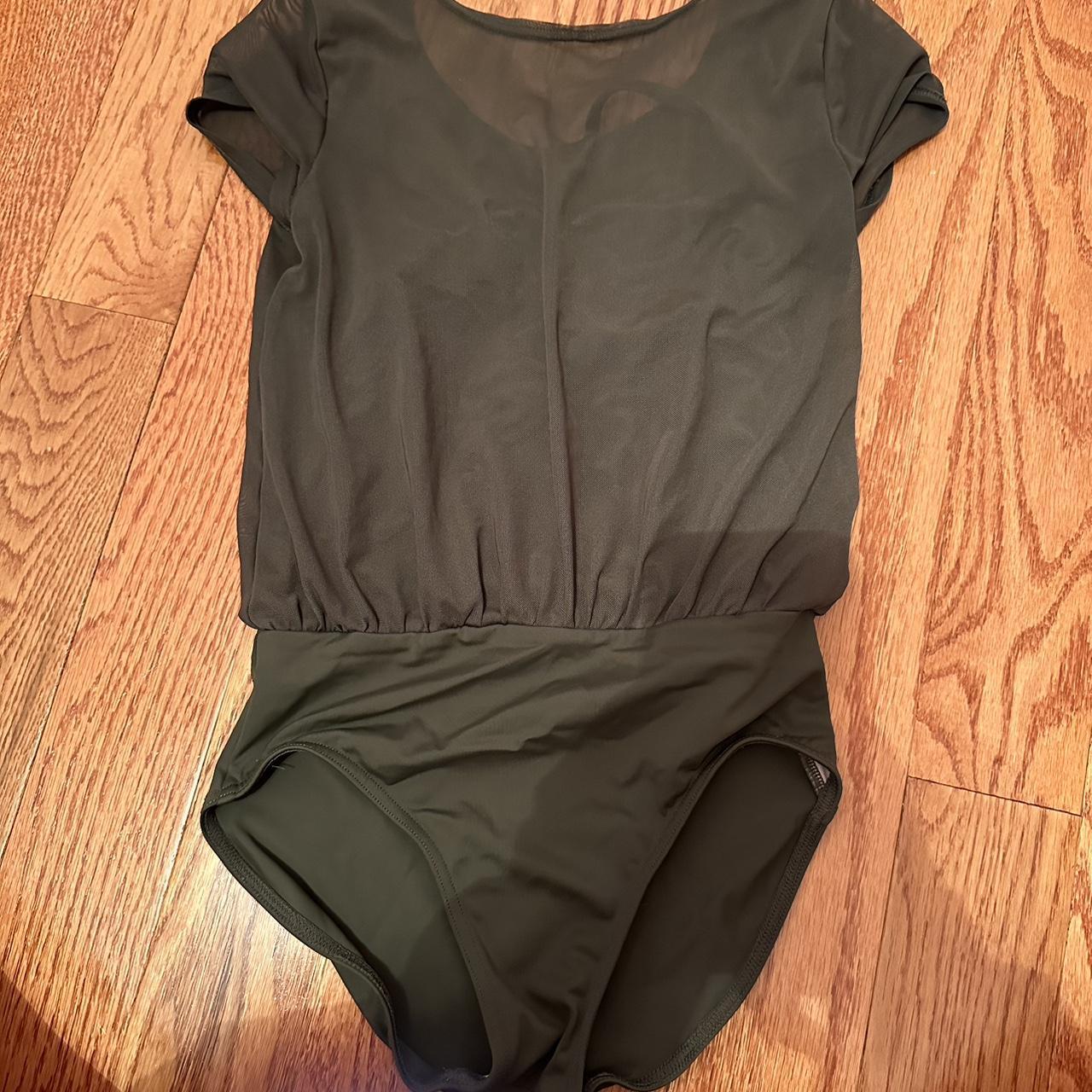 Capezio Women's Grey and Green Underwear Depop