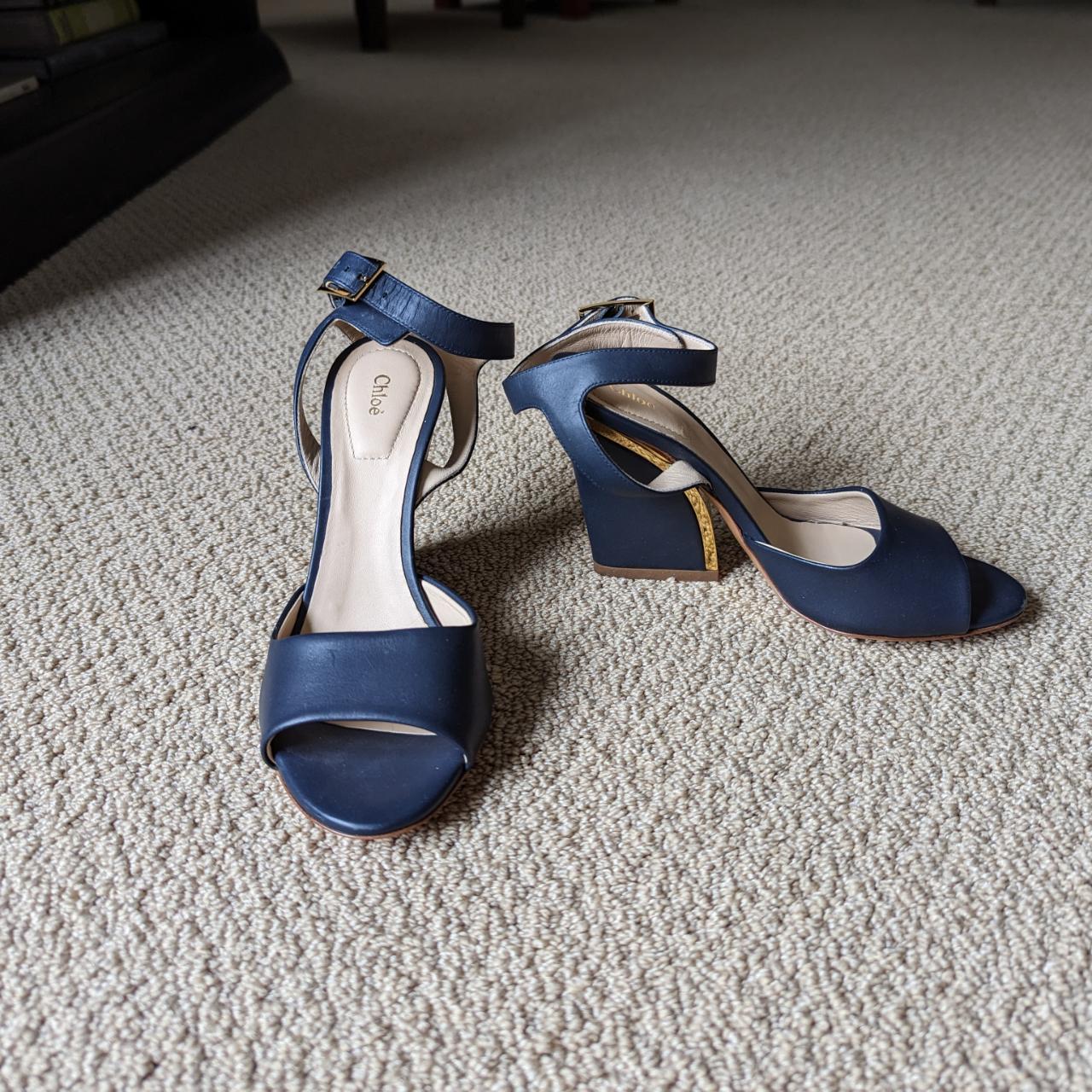 Navy and gold sandals new arrivals