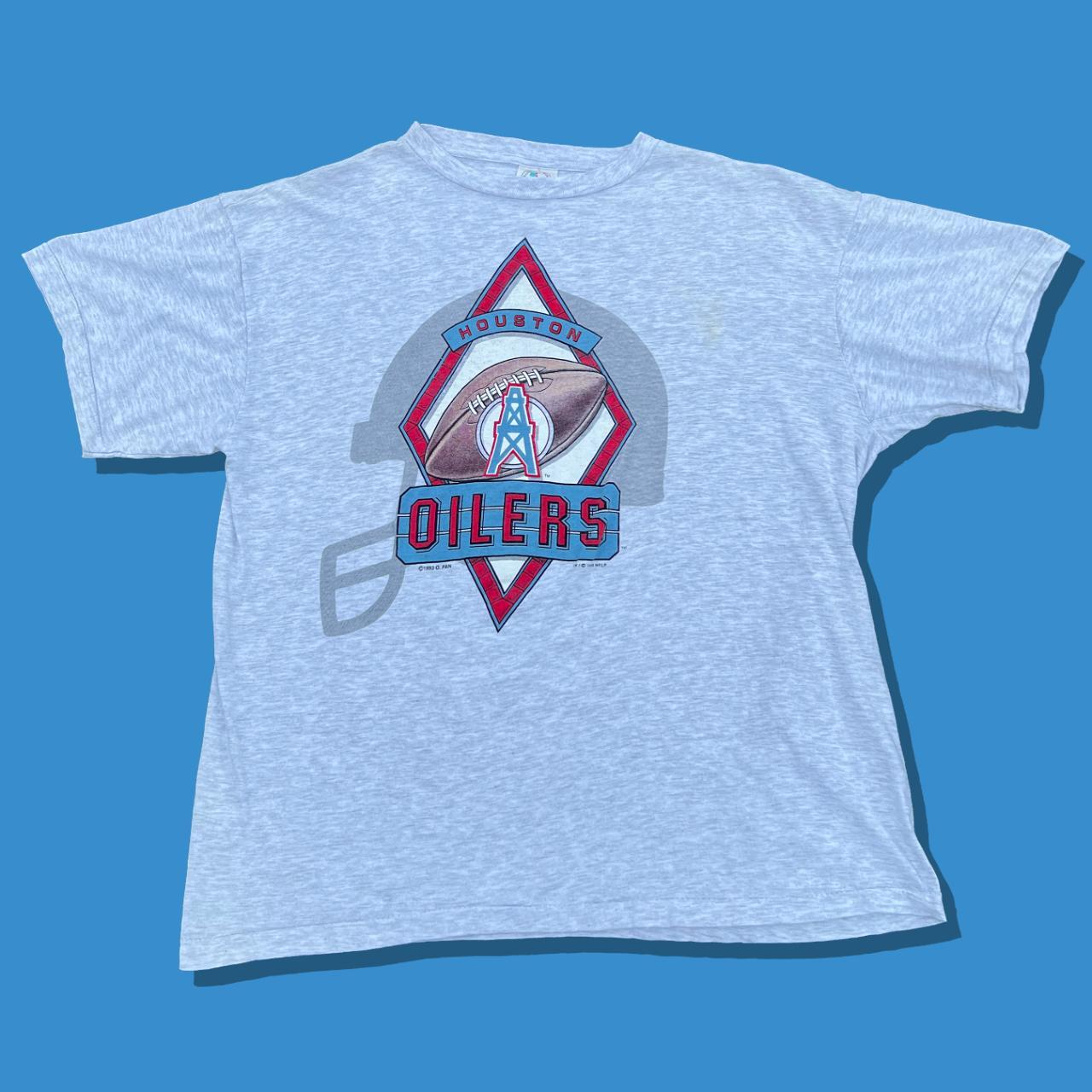 Vintage Houston Oilers Shirt Size: Large fits - Depop