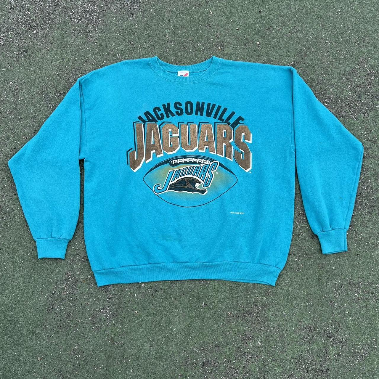 Jacksonville Jaguars Primary Colour Logo Crew Sweatshirt - Mens