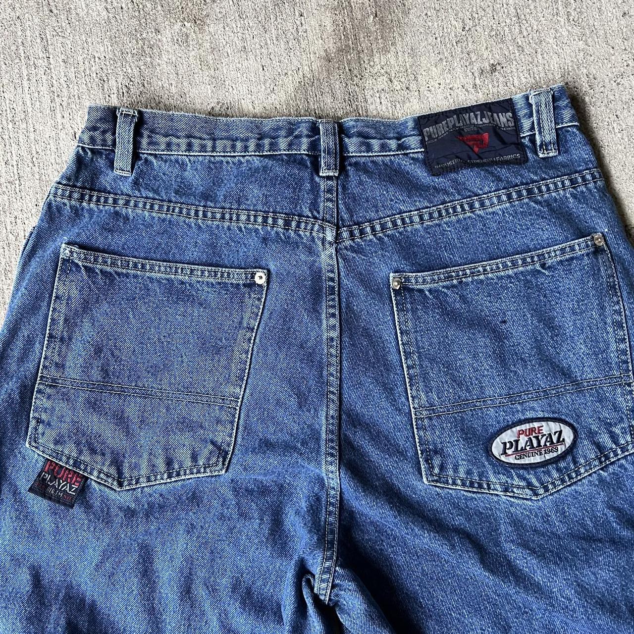 Y2K Pure Playaz JNCO Style Jeans Size: 34x32 Tag:... - Depop