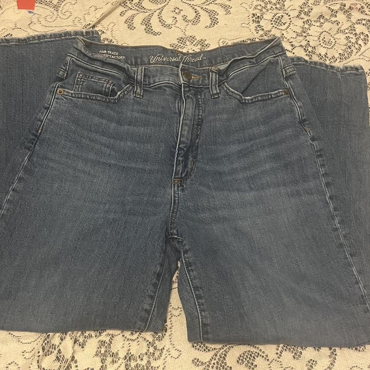 Vintage straight style Universal thread medium wash... - Depop