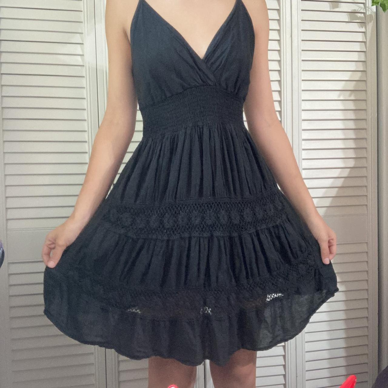 Short black babydoll dress - could fit s-m (it’s... - Depop