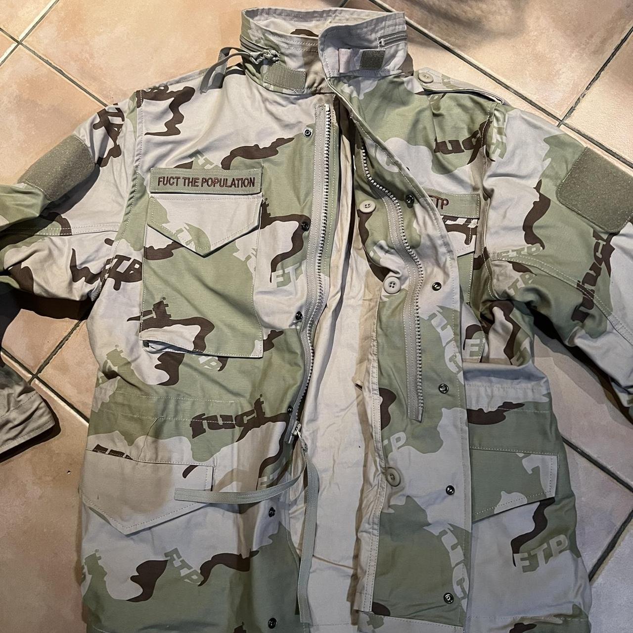 FTP & fuct M65 Jacket Camo Sz M Brand new never... - Depop