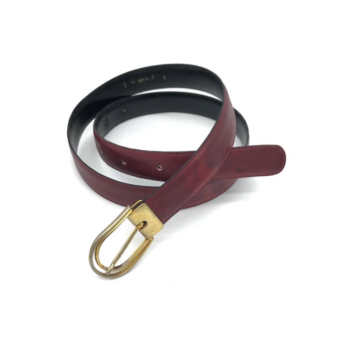 Vintage YSL Yves Saint Laurent Leather Belt in - Depop