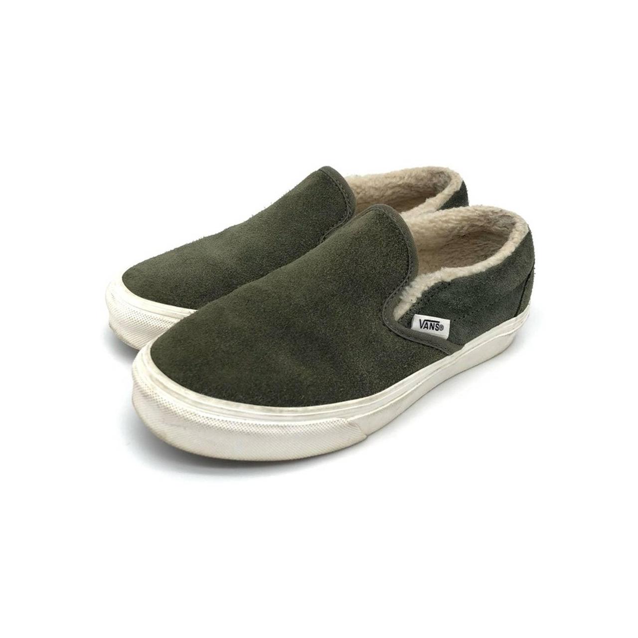 Vans slip on suede clearance sherpa