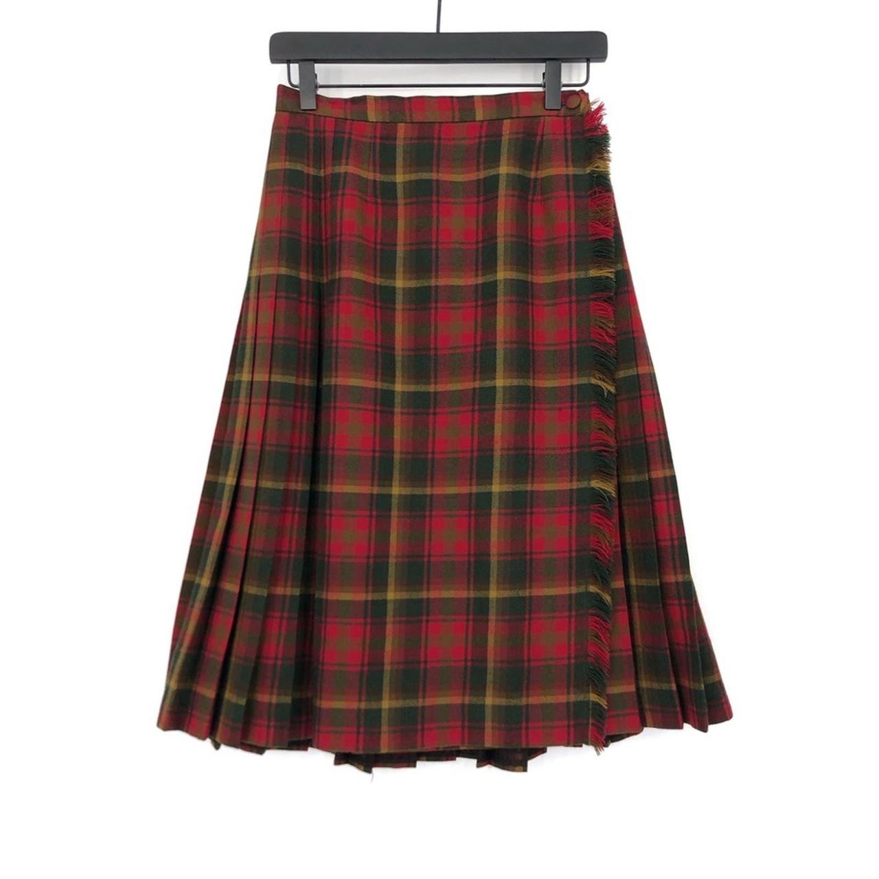 Long plaid 2024 skirt queen