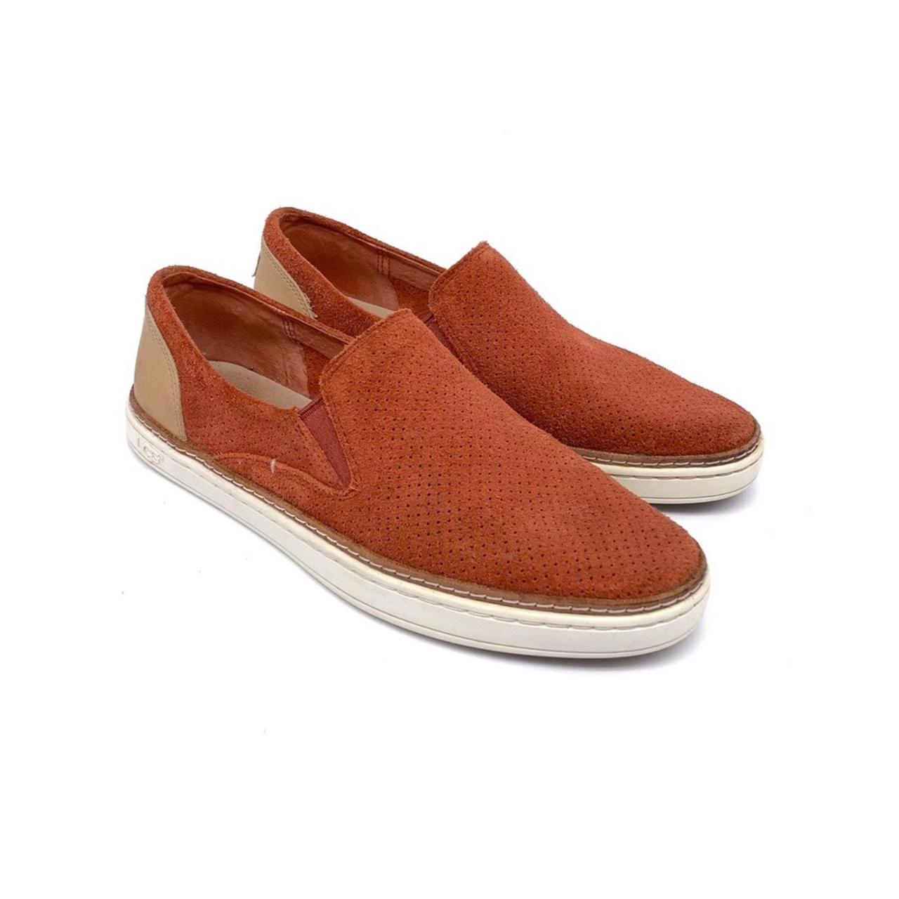 Ugg Adley Perf Slip On Sneaker in a burnt orange. Depop