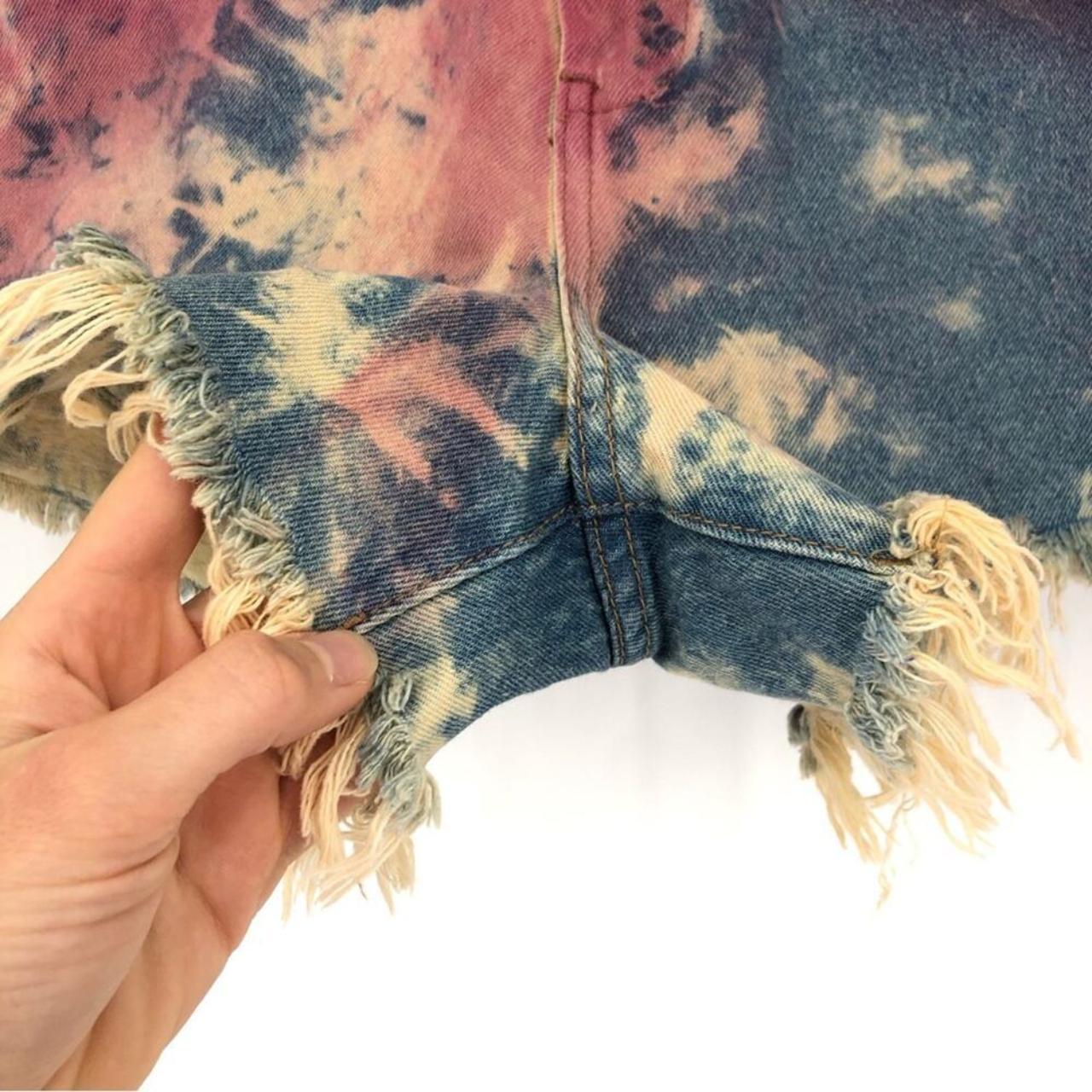 BLANK NYC The Barrow Tie Dye Denim Jean Short Depop