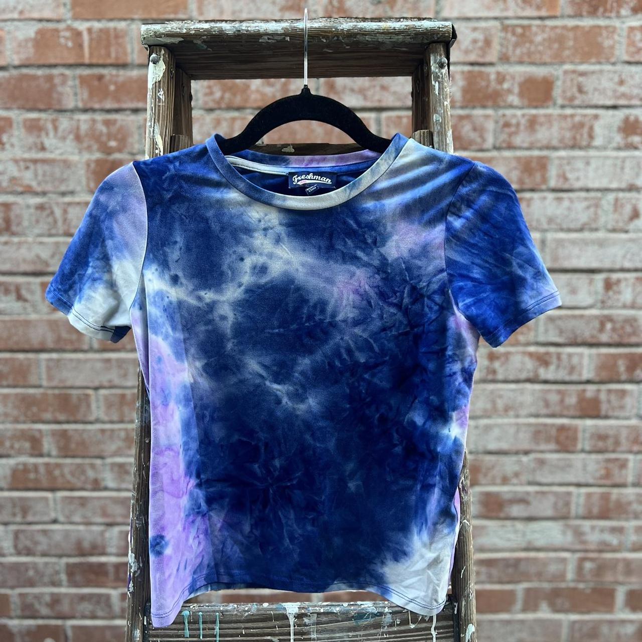 90’s Freshman 1996 tie dye crop top, size M Smaller... - Depop