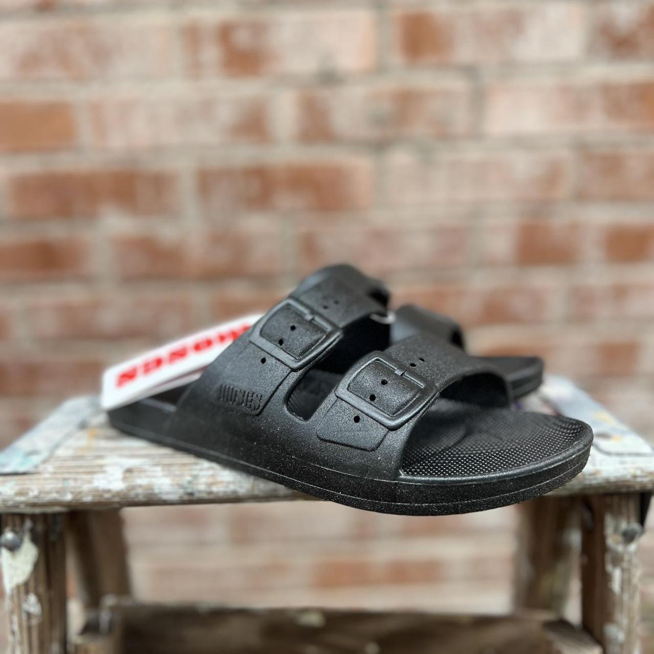 Freedom Moses black slip ons, retails for... - Depop