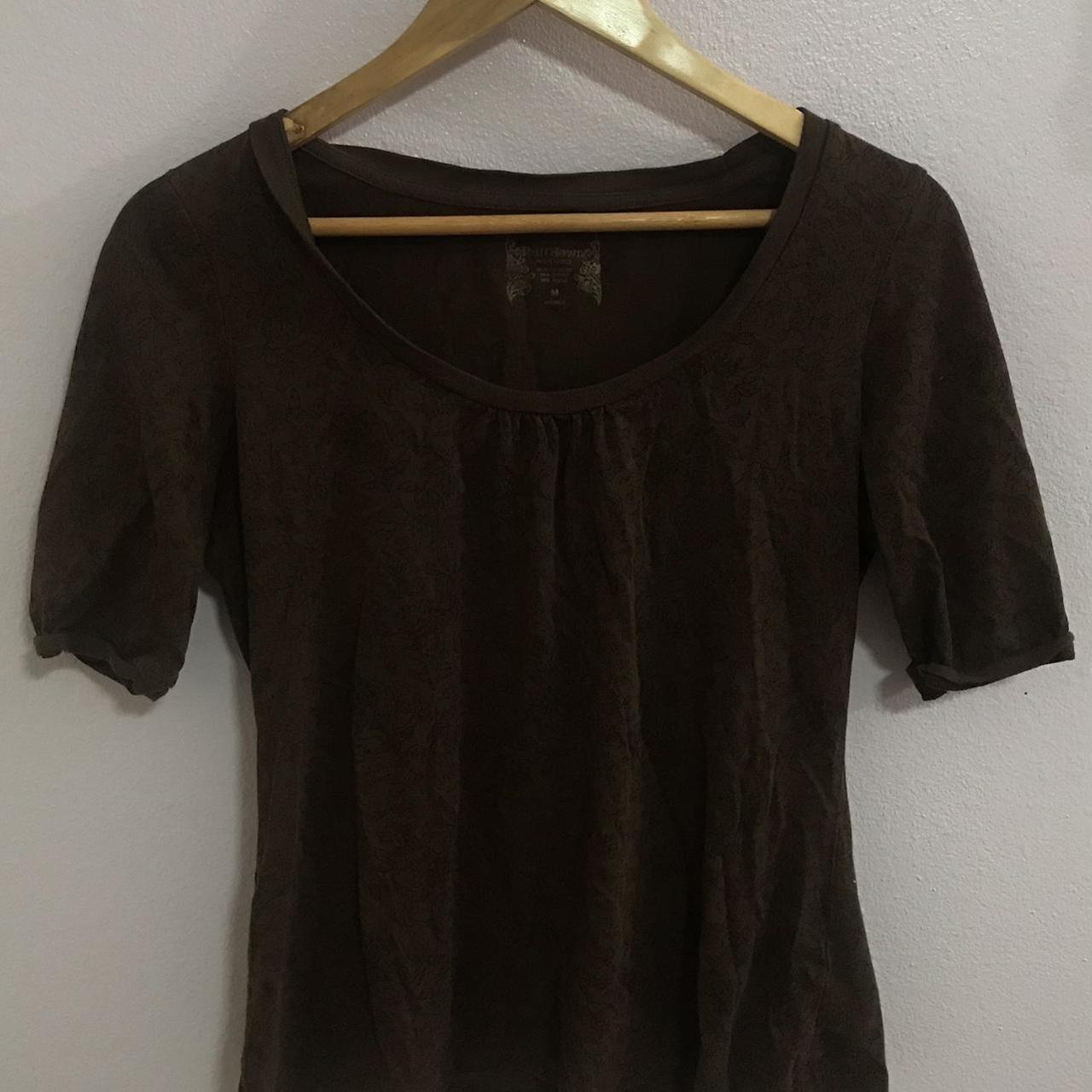 Women's Brown and Black Shirt | Depop