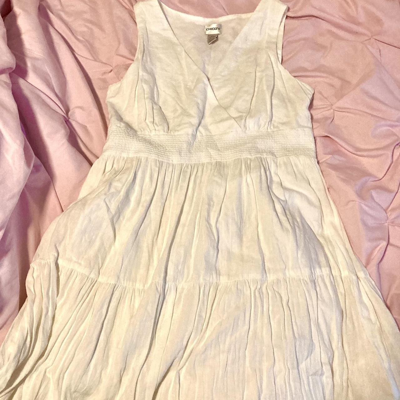 Chico's Women's White Dress Depop