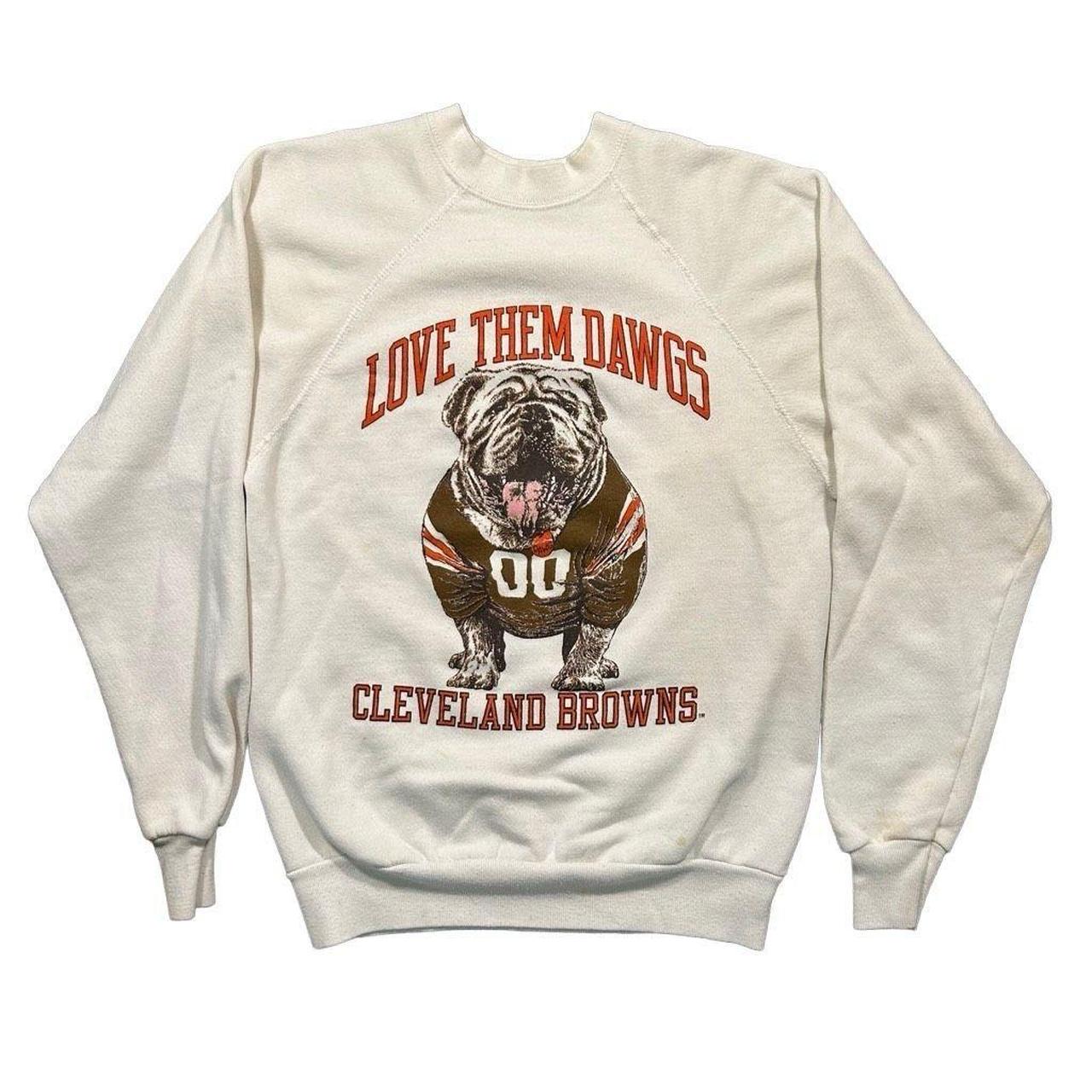 Vintage 80s Cleveland Browns Dog Crewneck store