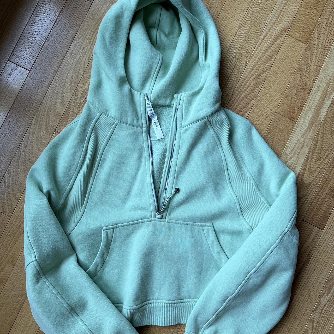 Pistachio Lululemon Cropped Scuba Very Good... Depop