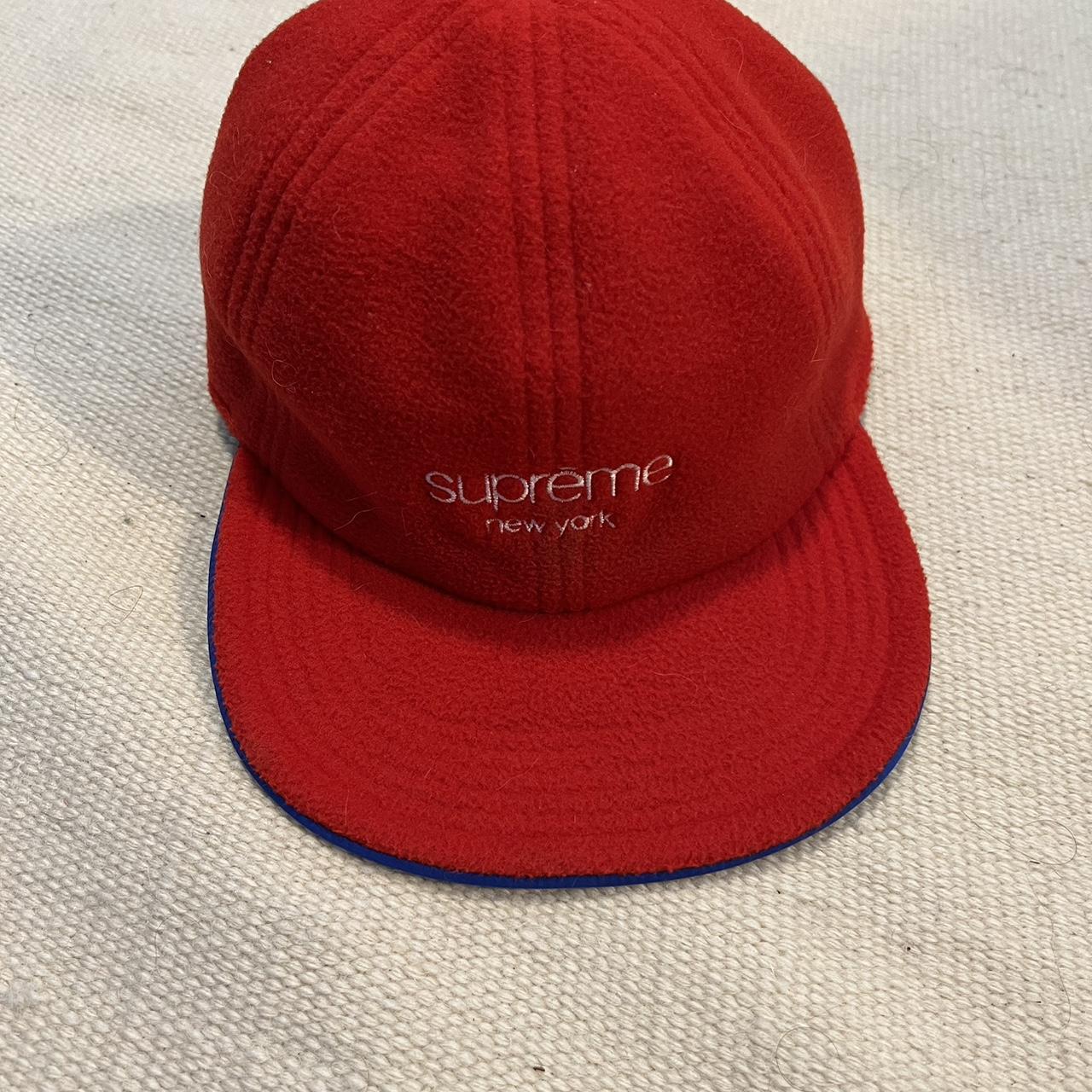 SUPREME HAT Supreme New York corduroy cap red, some - Depop