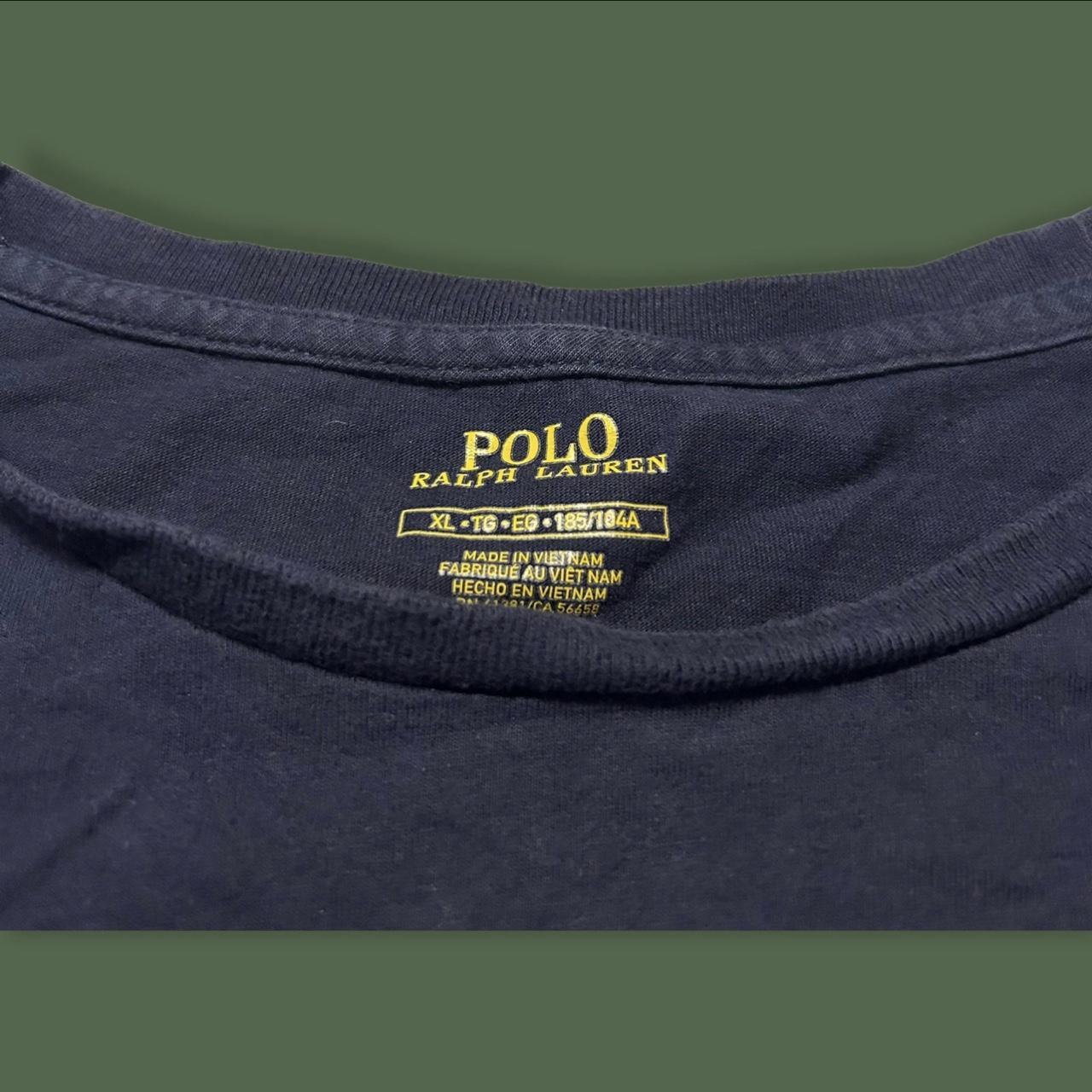 Polo Ralph Lauren Women's Navy Crop-top | Depop