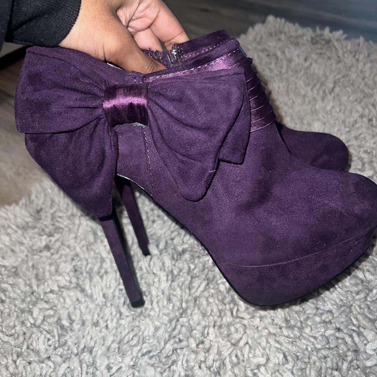 Purple Baker purple bow heals #purple #heels #bows - Depop