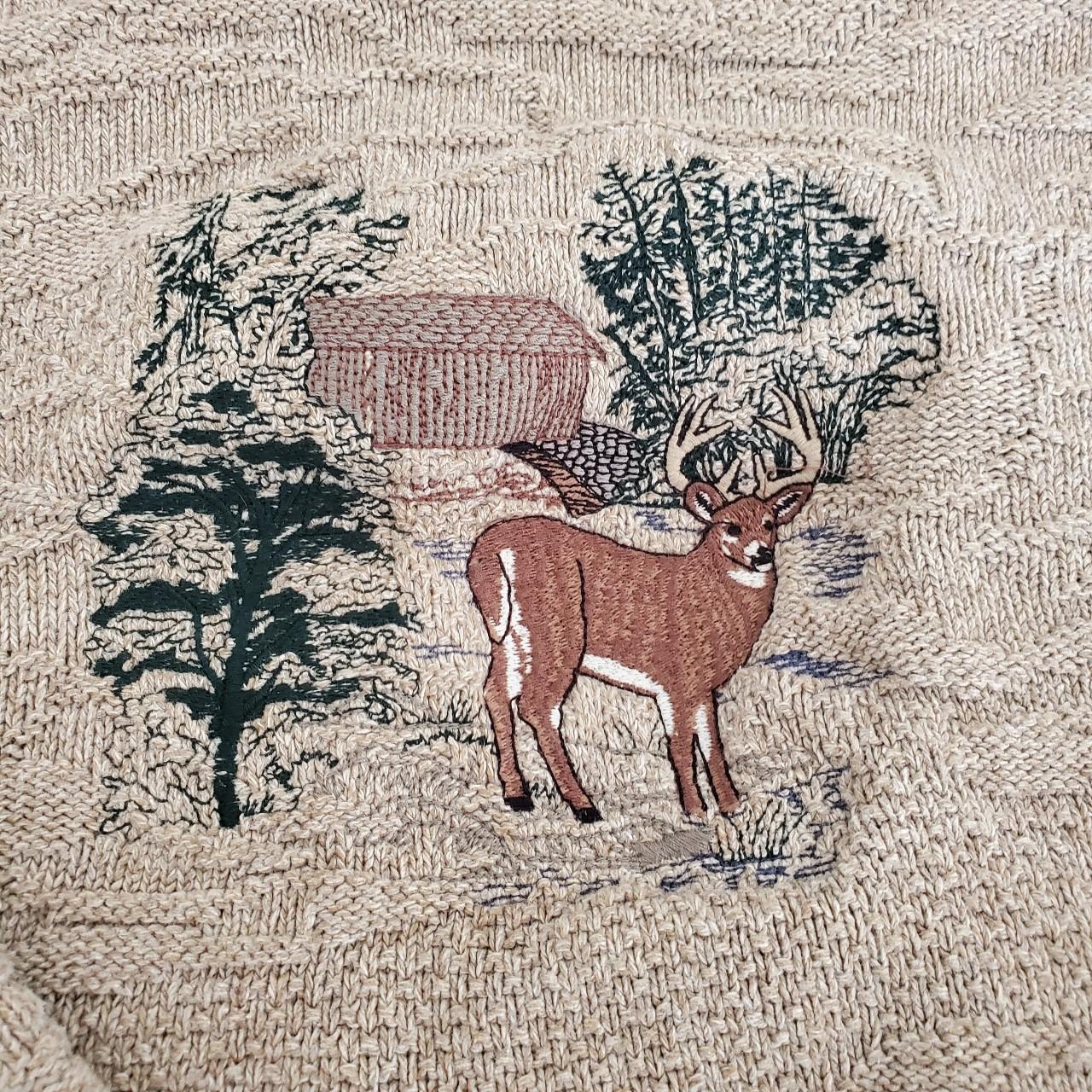 Roundtree Yorke Vintage Deer Sweater Made In Depop