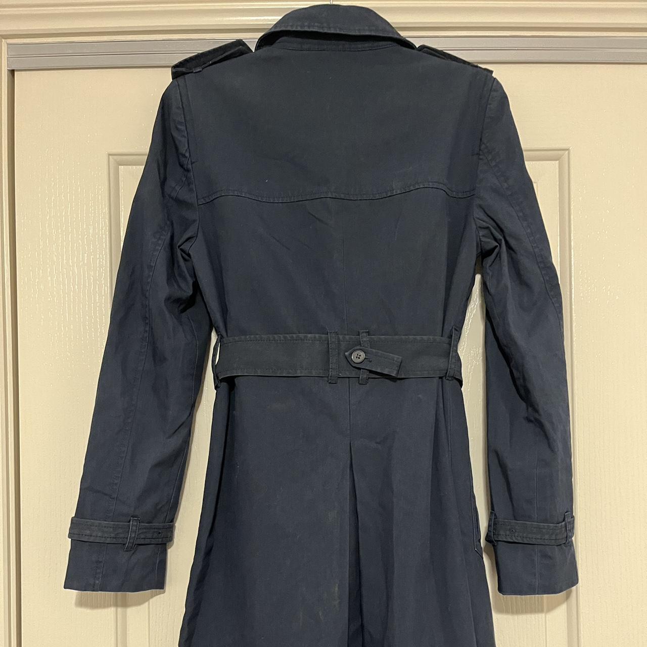 Jack Wills Navy Trench Coat, Size 10 (petite),