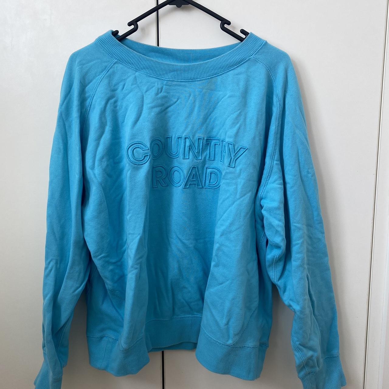 Country road jumper blue Worn in good condition... - Depop