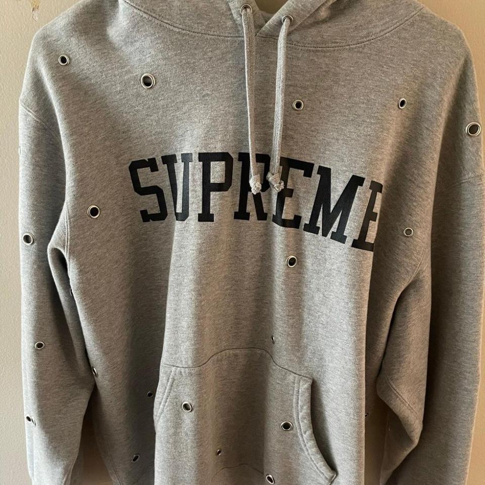 Supreme Eyelet Hoodie 100 authentic bought from. Depop