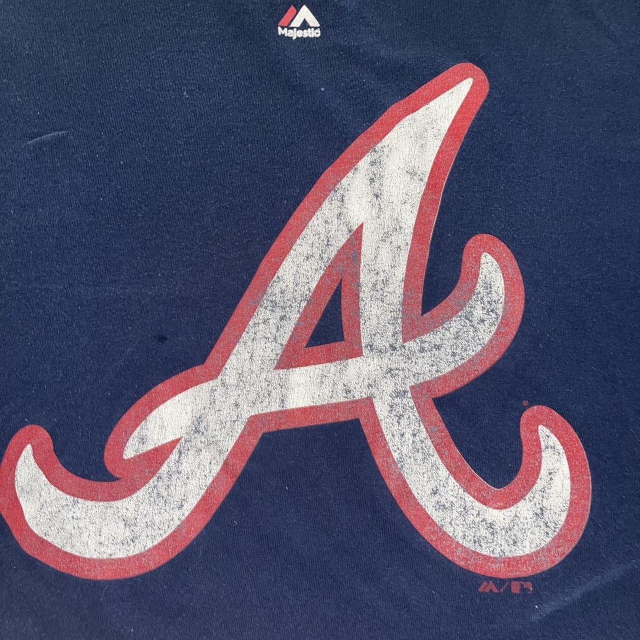 Vintage Atlanta Braves T-Shirt Size tag was cut but - Depop