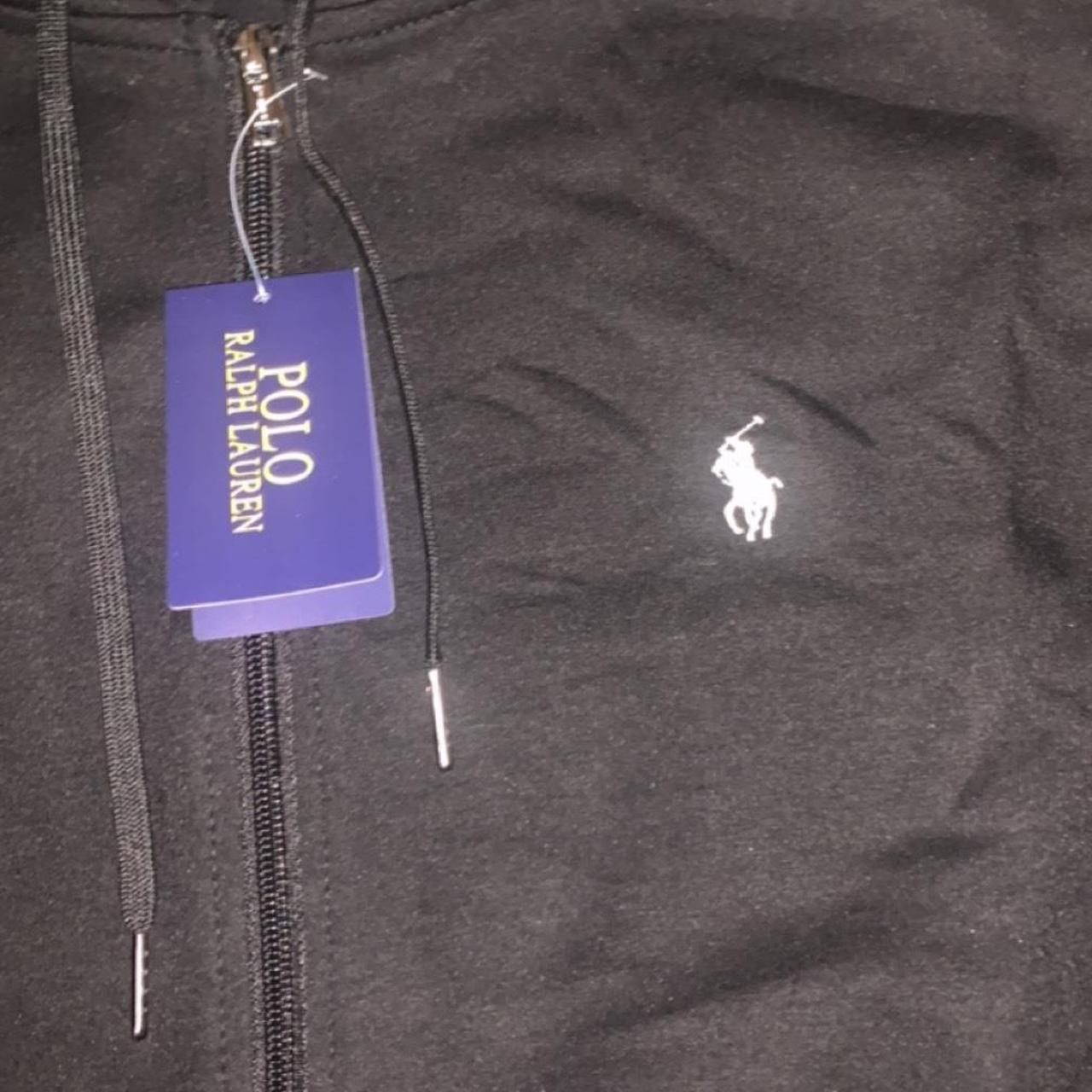 brand new with tags black ralph lauren full zip up... - Depop