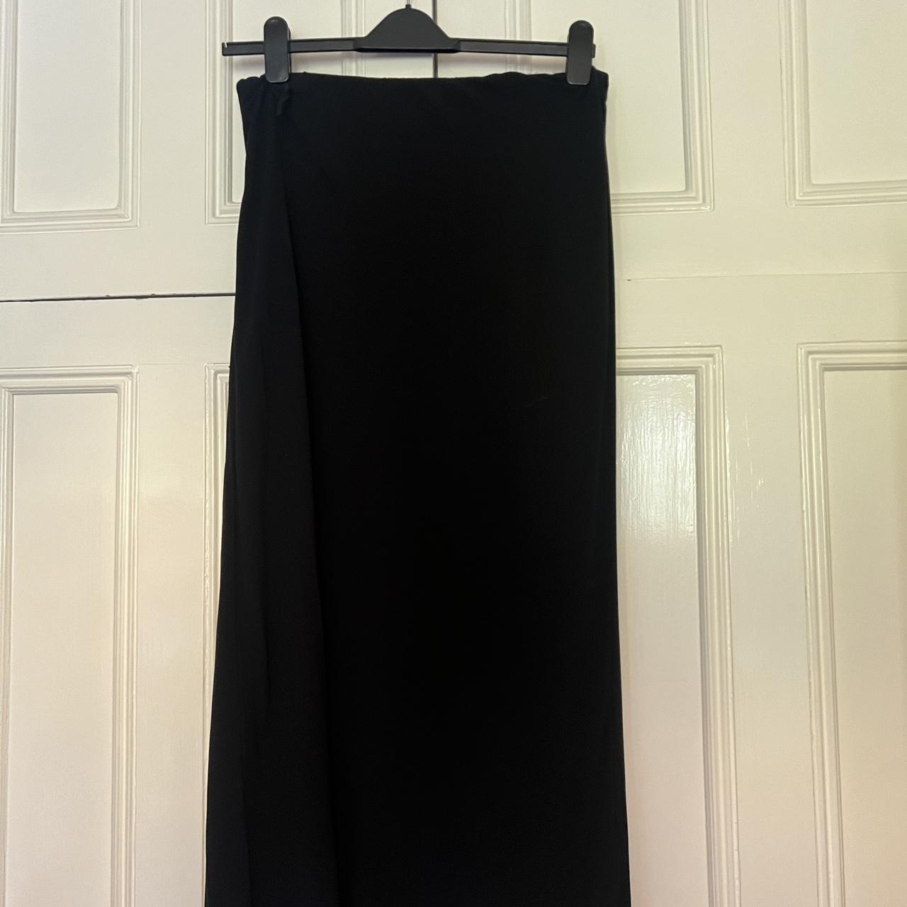 100% viscose black maxi skirt from Hirsch. Tag says... - Depop