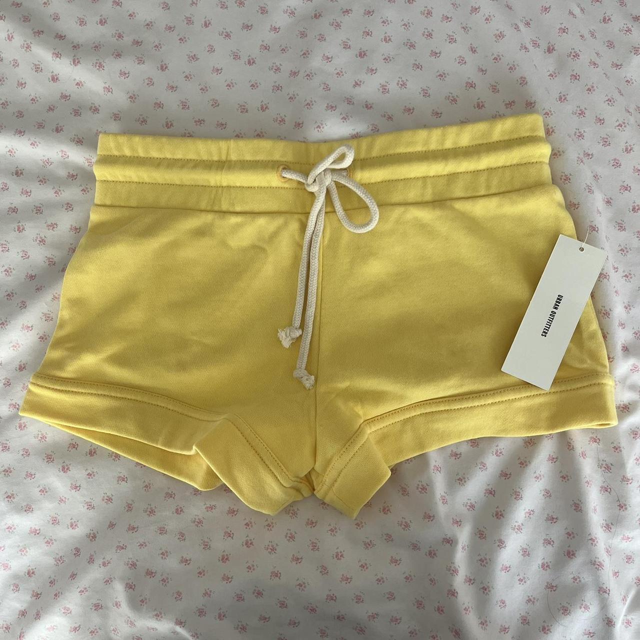 urban outfitters butter yellow micro shorts🧈🧈 Depop