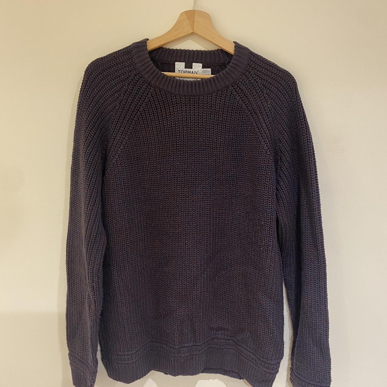 Topman Knit Jumper redish brown colour Very thick... - Depop