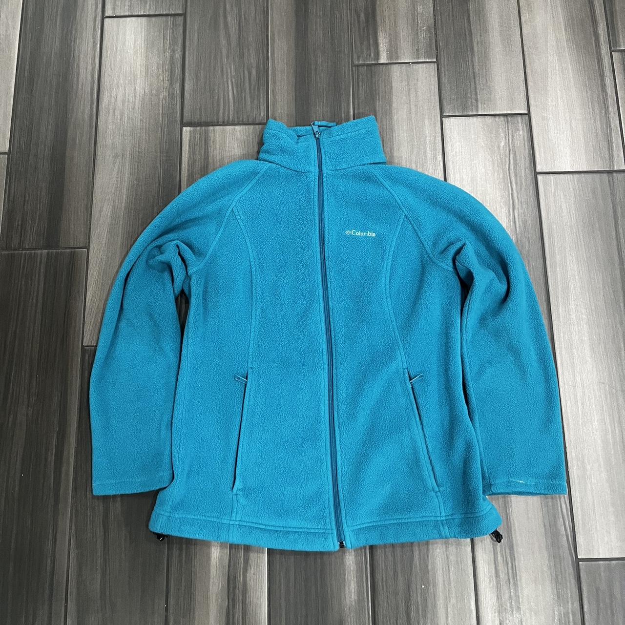 Blue Columbia zip up jacket size large Super clean... - Depop